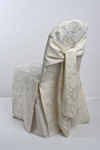 Ivory Brocade Chair Cover
