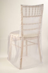 White Organza Chair Cover