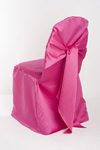 Pink Satin Chair Cover