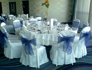 Carlton Covers with our Navy Sashes