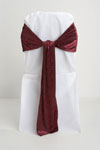 Burgundy Crushed Velvet Sash