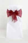 Burgundy Organza Bow