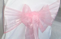 Baby Pink Organza Bow