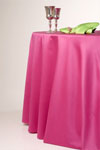 Pink Satin Round Tablecloth
